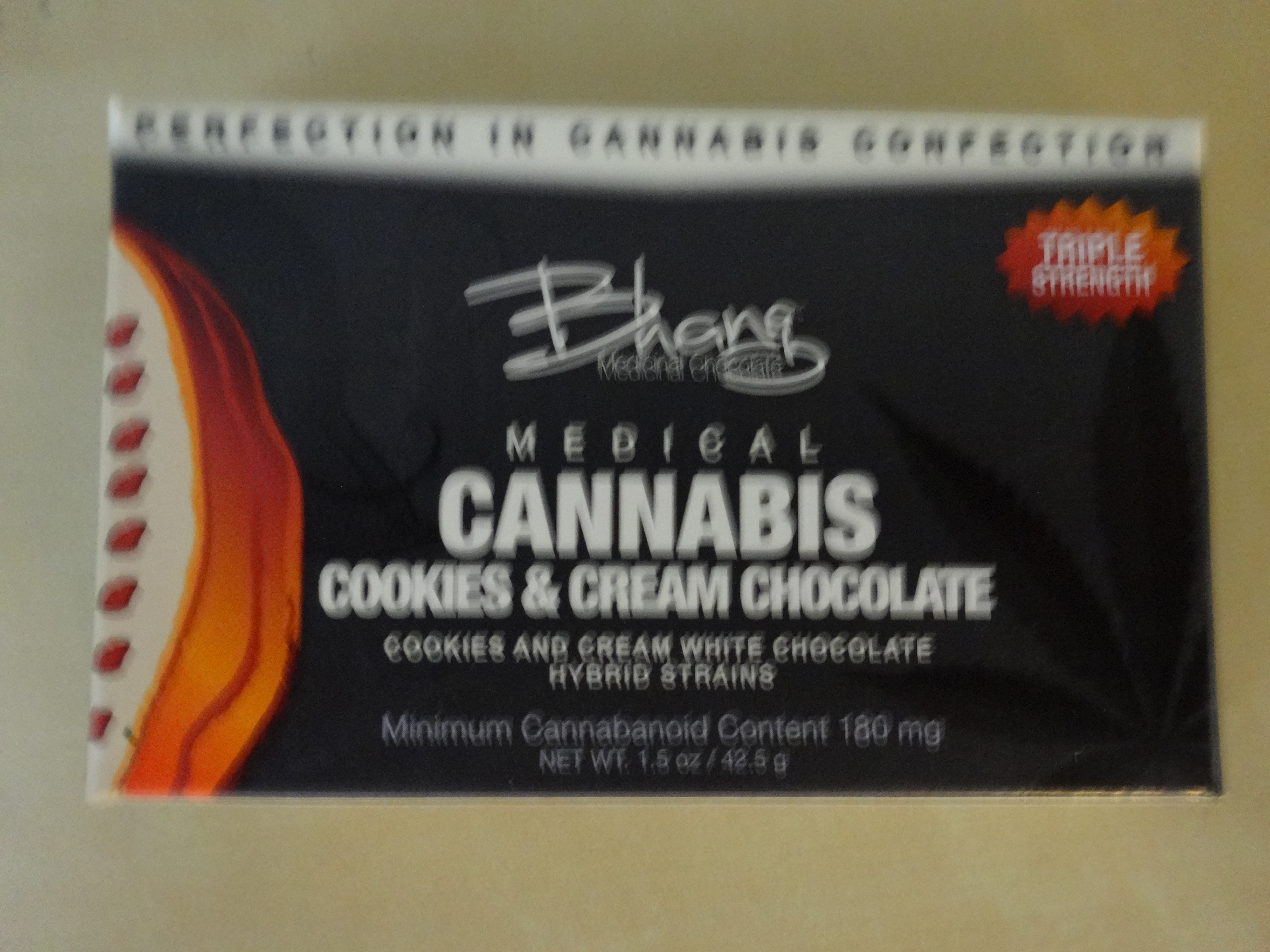 Bhang Bars - Cookies & Cream (180mg THC) - Organic OC